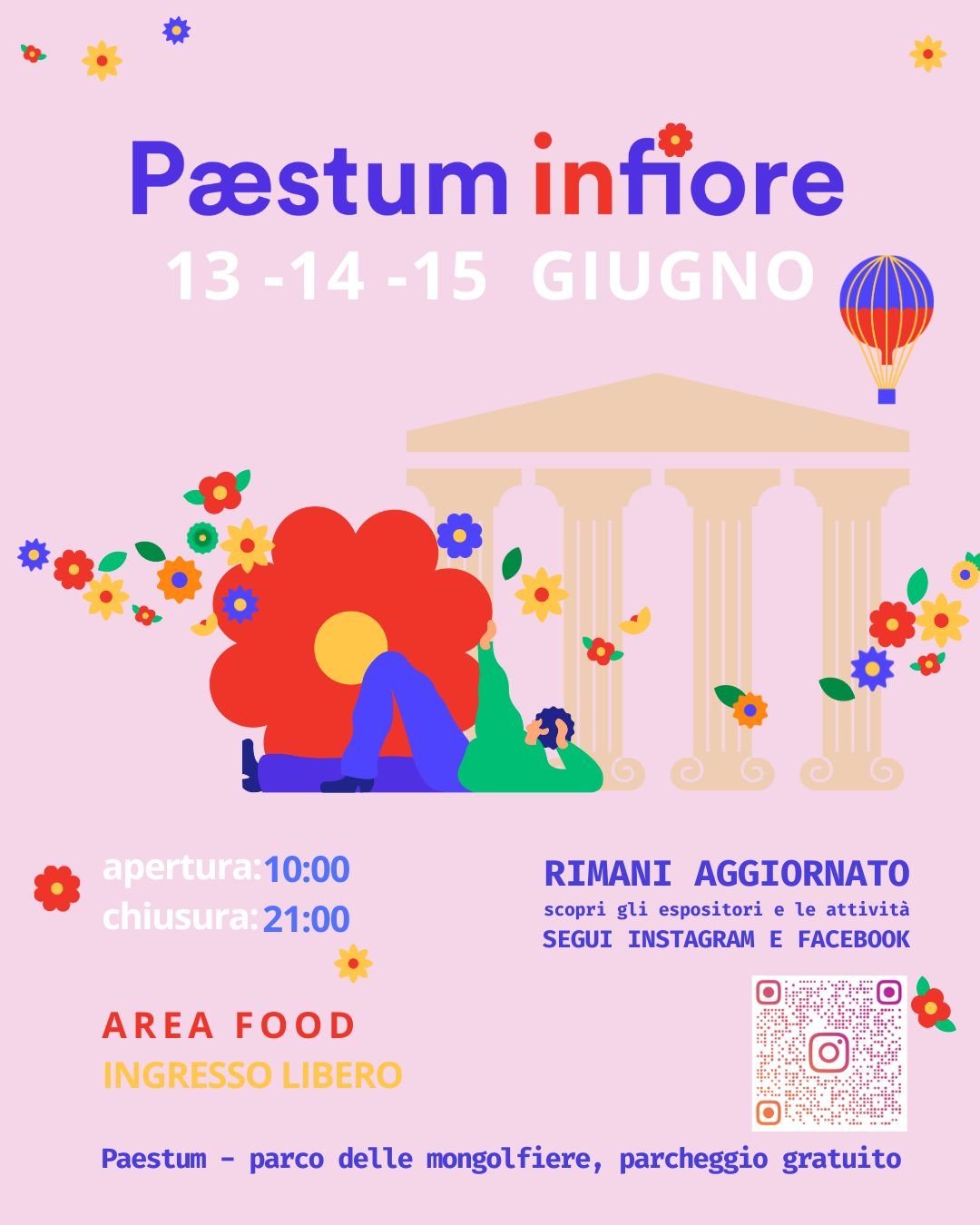 Locandina Paestum in Fiore evento sulla natura
